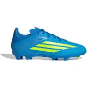 Adidas F50 League FG/AG Ice Cold Precision - Blå/Gul/Lyseblå Børn, størrelse 30