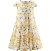 Happy girls Kjole gul / mint / sort / offwhite