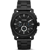 Fossil Herreur FS4552 Machine Sort/Stål Ø45 mm