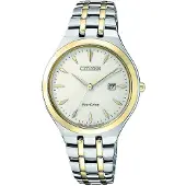 Citizen Dameur EW2494-89B Elegance Antikhvid/Gul guldtonet stål