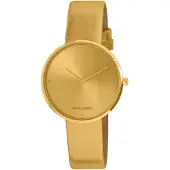 Jacques Lemans Dameur 1-2056H Design Guld/Læder Ø36 mm