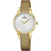 Festina Dameur F20495-1 Sølvfarvet/Gul guldtonet stål Ø30 mm