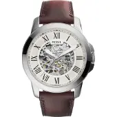 Fossil Herreur ME3099 Grant Beige/Læder Ø45 mm