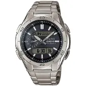 Casio - Titanium klocka - WAVECEPTOR - grå