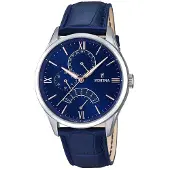 Festina Herreur F16823-3 Dress Blå/Læder Ø43 mm