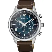 Citizen Herreur CA4420-13L Blå/Læder Ø43 mm