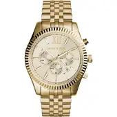 Michael Kors Ur - - Lexington MK8281 - Stål - Sort - Vandtæthed 5 Atm