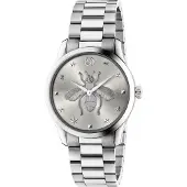 Gucci YA1264126 G-Timeless Sølvfarvet/Stål Ø38 mm