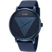 GUESS Herreur W1161G4 Imprint Blå/Gummi Ø44 mm