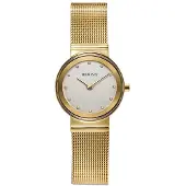 Bering Dameur 10126-334 Classic Hvid/Gul guldtonet stål Ø26 mm