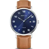 Bering Herreur 18640-567 Titanium Blå/Læder Ø40 mm