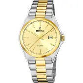 Festina Herreur F20554-3 Classic Guld/Gul guldtonet stål Ø40 mm