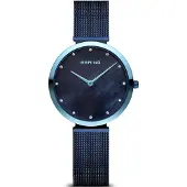 Bering Dameur 18132-398 Classic Blå/Stål Ø32 mm