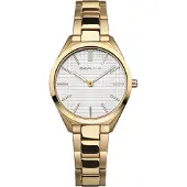 Bering Dameur 17231-734 Ultra Slim Hvid/Gul guldtonet stål Ø31 mm
