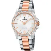 Festina Dameur F20595-1 Mademoiselle Sølvfarvet/Rosaguldtonet stål