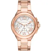 Michael Kors Dameur MK7271 Camille Hvid/Rosaguldtonet stål Ø43 mm