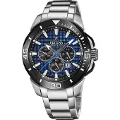 Festina Herreur F20641-2 Chrono Bike Blå/Stål Ø47 mm