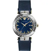 Versace Ur - - VE2G00221 - Kvarts - Mand - Blå - Læder