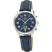 Master Time Dameur MTLA-10818-32L Classic Blå/Læder Ø34 mm