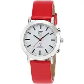 Eco Tech Time Dameur ELS-11582-11L Radio-Controlled Hvid/Læder