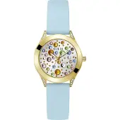 GUESS Dameur GW0678L1 Mini Wonderlust Sølvfarvet/Gummi Ø34 mm