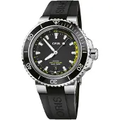 Oris Herreur 01 733 7755 4154-Set RS Diving Sort/Gummi Ø45.8 mm