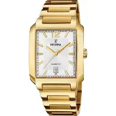 Festina Herreur F20678-2 Classic Sølvfarvet/Gul guldtonet stål