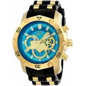 Invicta Herreur 23426 Pro Diver Blå/Gul guldtonet stål Ø50 mm