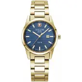 Swiss Alpine Military Dameur 7767.1115 Argos Blå/Gul guldtonet stål