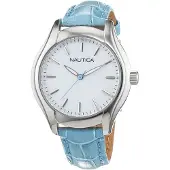 Nautica Dameur NAI11011M Classic Hvid/Læder Ø36 mm