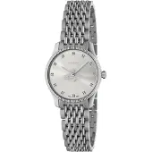 Gucci Dameur YA1265019 G-Timeless Sølvfarvet/Stål Ø29 mm