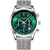 Stührling Original Herreur 3975.9 Preston Grøn/Stål Ø44 mm
