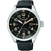 Citizen Herreur AW5000-24E Sort/Læder Ø42.6 mm