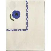 Pick a Poppy Madelen Möllard Pansy dug Blue 250x150 cm