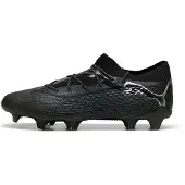 Puma FUTURE 7 ULTIMATE Low FG/AG Football Boots Unisex, Shoes, Black/Silver, 42