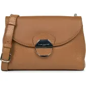 LANCASTER PARIS Skuldertaske 'Lancaster Sac trotteur A rabat avec fermoir Pia Camel' brun