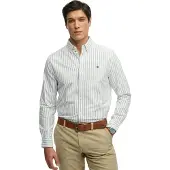 Superdry Superdrytil mænd. M4011100A Blå preppy Oxford-skjorte (M), Casual, Bomuld, Lange ærmer