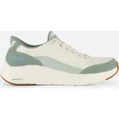 SKECHERS Skecherstil kvinder. 150404 Slip-Ins sneakers: Contour Foam - Cozy Fit hvid, grøn (36), Stof, Fast, Blonder, Casual