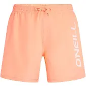 O'Neill Badeshorts 'Logo 16' abrikos / hvid