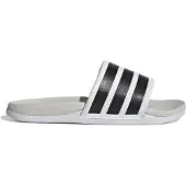 Adidas Pantoletter 'ADILETTE COMFORT 2.0' sort / hvid