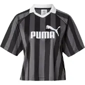 Puma Funktionsbluse 'Ess' grå / sort / hvid