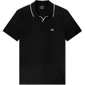 Armani Exchange A|X Armani Exchangetil mænd. XM002401AF10366UC001 Polo Breathable sort (XS), Casual, Bomuld, Korte ærmer