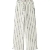 Name it Bukser - Wide - NkfHerine - Almond Milk - - 8 år (128) - Bukser - Bomuld