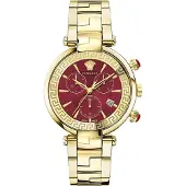 Versace Herreur VE2M00721 Revive Rød/Gul guldtonet stål Ø41 mm