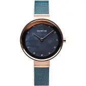 Bering Dameur 10128-368 Classic Blå/Stål Ø28 mm
