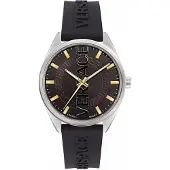 Versace Herreur VE3H00723 V Vertical Sort/Gummi Ø42 mm