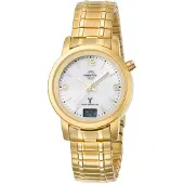 Master Time Dameur MTLA-10313-12M Funk Basic Hvid/Gul guldtonet stål