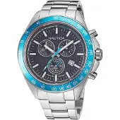 Nautica Herreur NAPOBF119 Ocean Beach Sort/Stål Ø46 mm