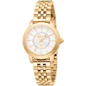 Just cavalli Dameur JC1L333M0025 Allegra Hvid/Gul guldtonet stål