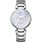 Citizen Dameur FD1106-81D Elegance Hvid/Gul guldtonet stål Ø31 mm